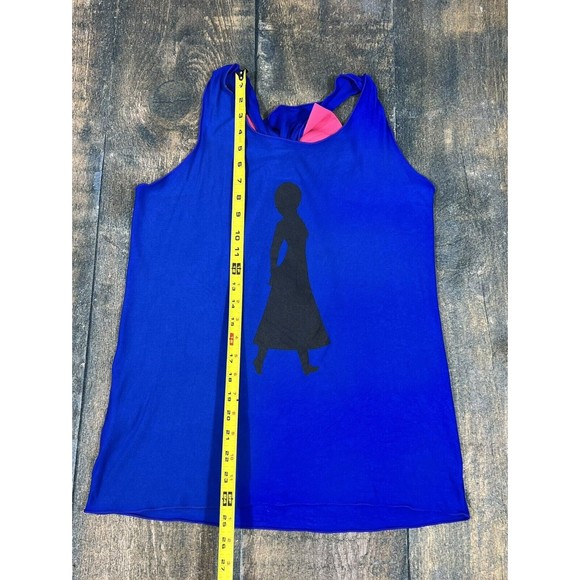 Dollys Bow Anna Princess Women’s Tank Top Size Medium, Blue With Pink Bow! - Picture 5 of 6